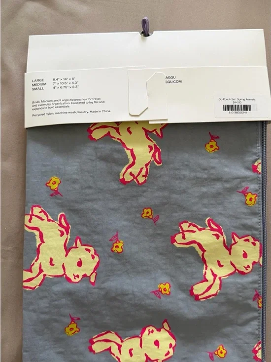 Baggu Go Pouch Set Spring Animals - Picture 6 of 9